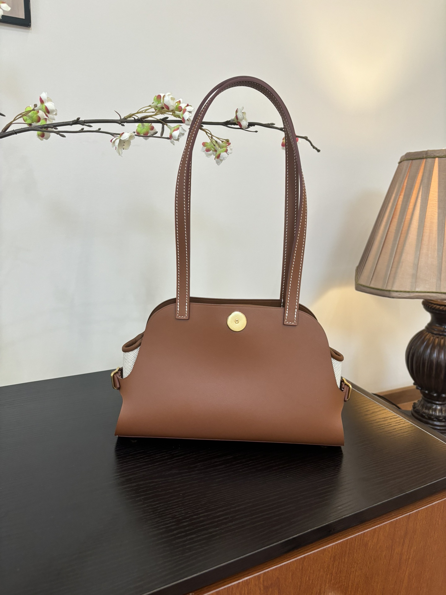 Hermes Style Leather Top Handle Bag Bags Top Handle Bag detail image 4 from source 719564