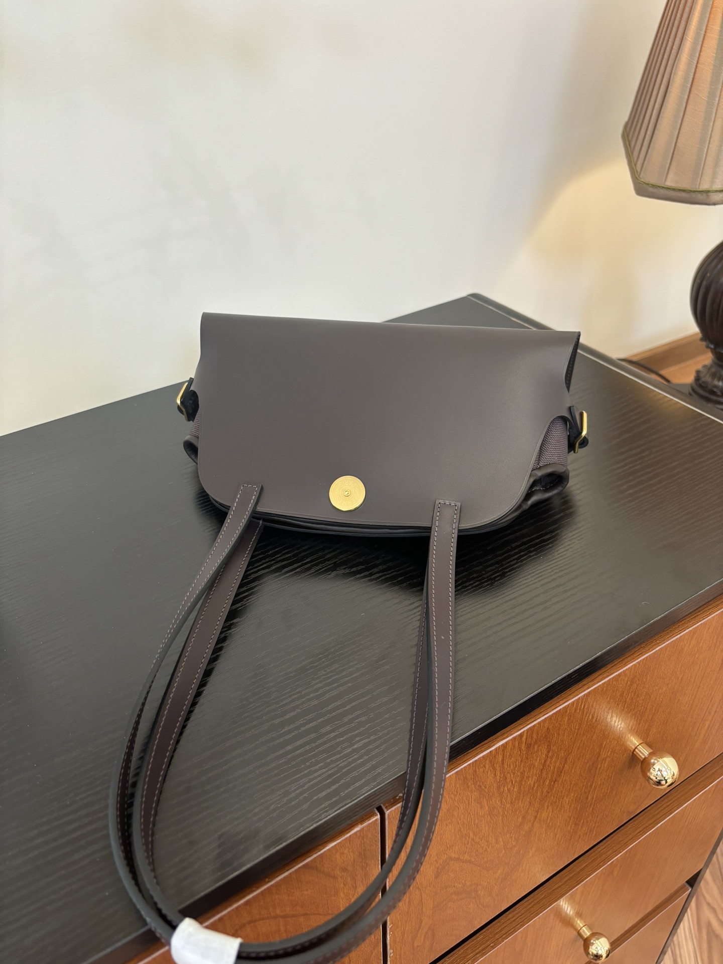 Hermes Style Leather Top Handle Bag Bags Top Handle Bag detail image 5 from source 719565