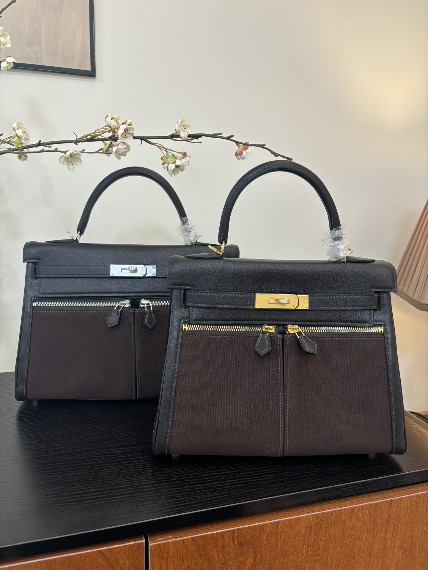 Elegant Kelly Lakis 28-32cm Swift Leather Handbag with Dual Zipper Pockets 1 i1753506282 8526 8