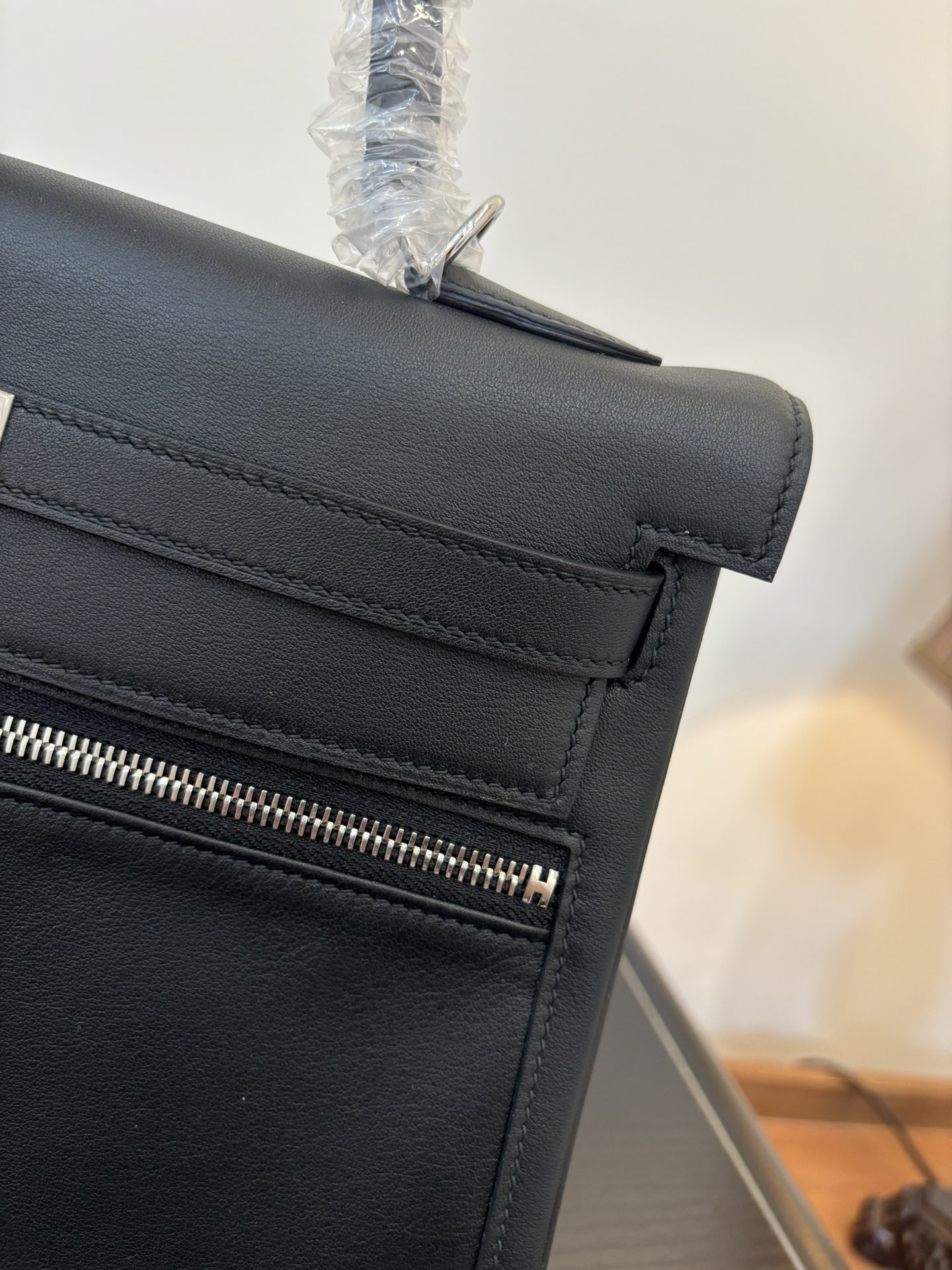 Kelly Lakis 28-32 Double Zipper Swift Leather with Gold & Silver Hardware 4 i1753506297 4612 7