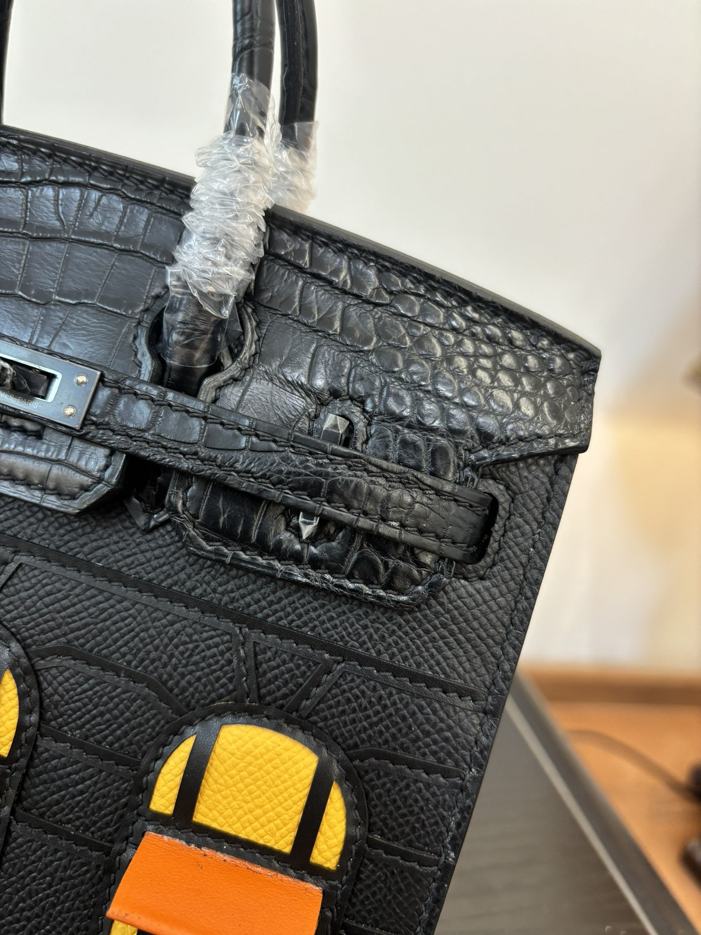 Hermes Style Black Leather Bag Lookbook Reference image 2