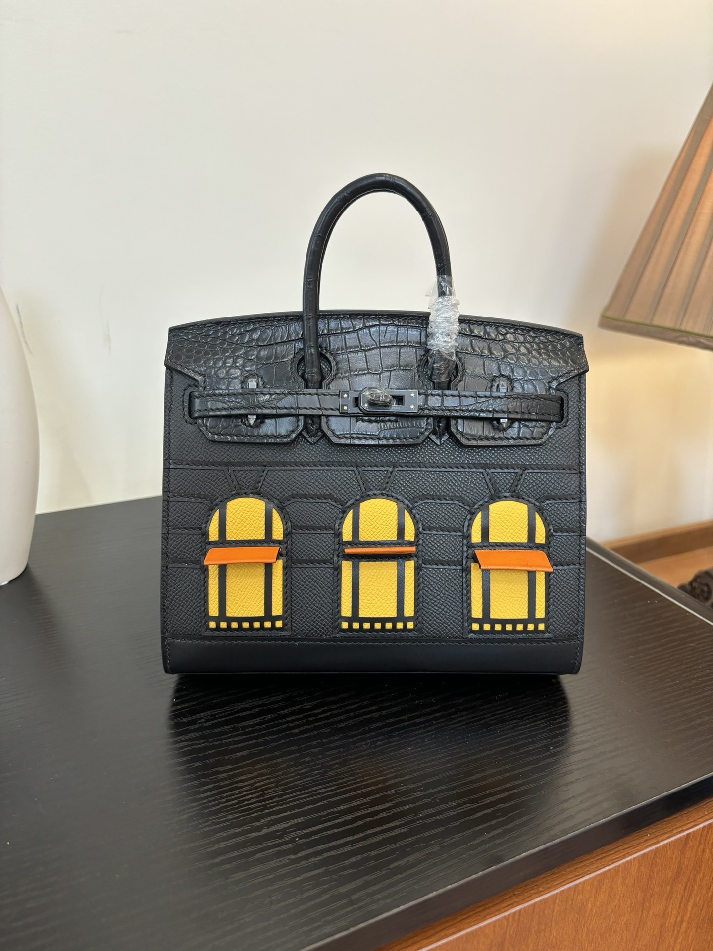 Hermes Style Black Leather Bag Lookbook Reference image 1
