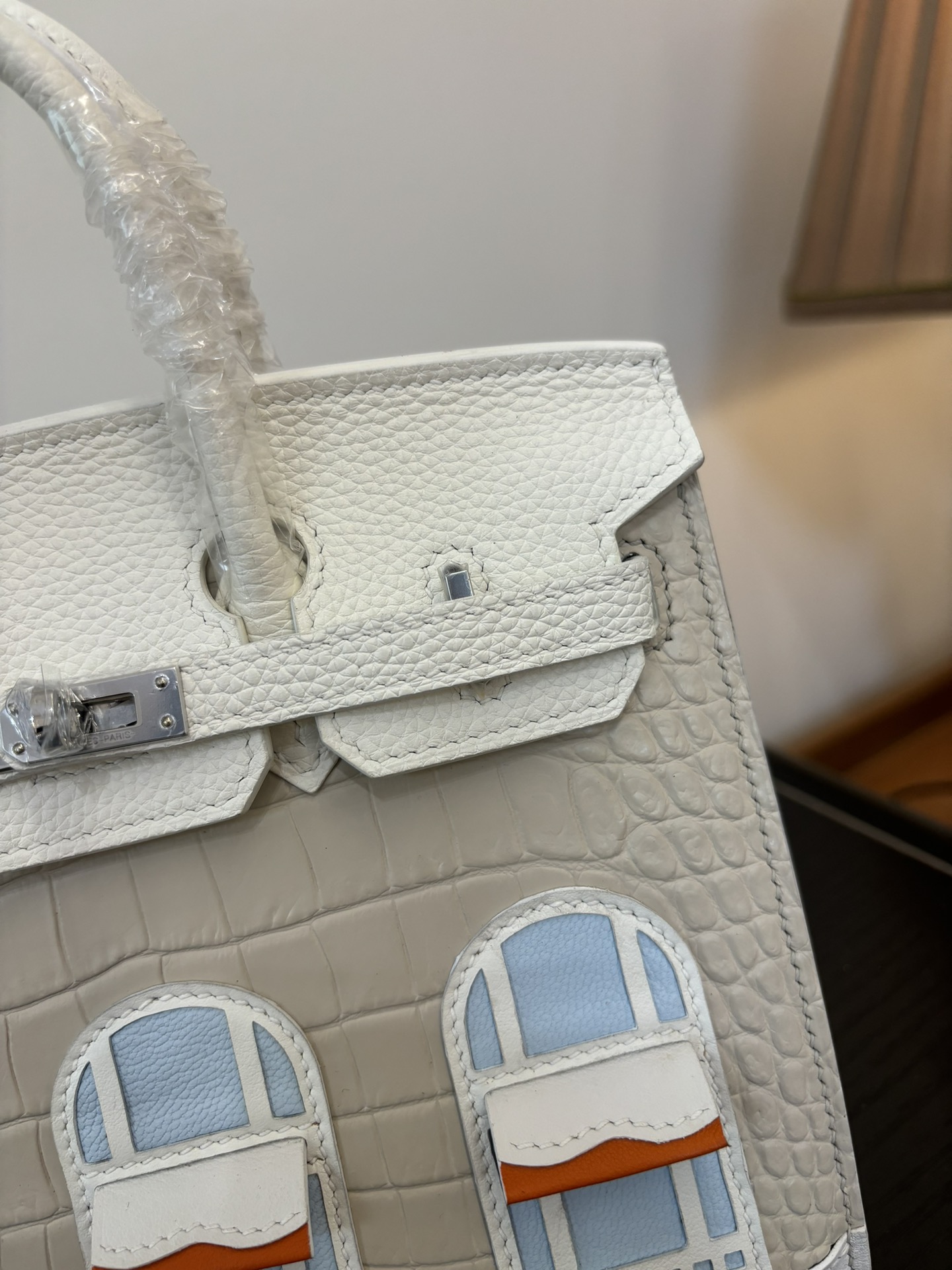 Hermes Style White Leather Bag Lookbook Reference image 2