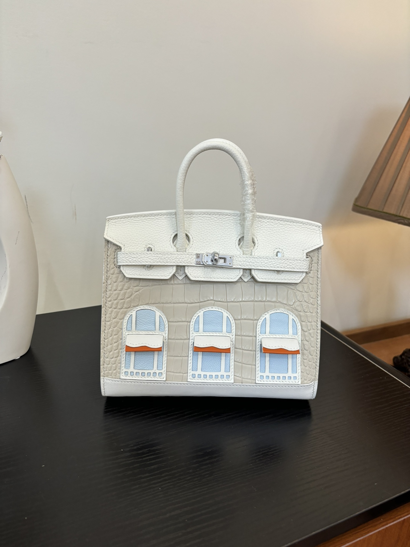 Hermes Style White Leather Bag Lookbook Reference image 1