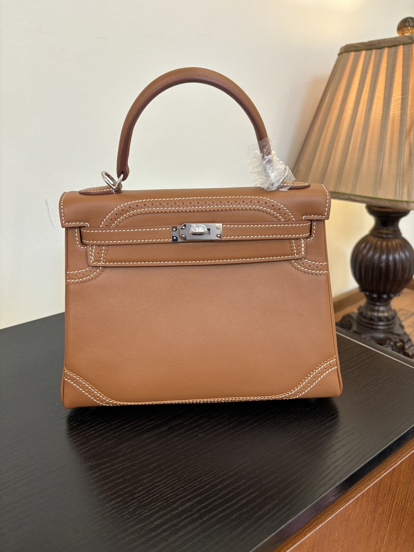 Hermes Style Black Leather Bag Lookbook Reference image 1
