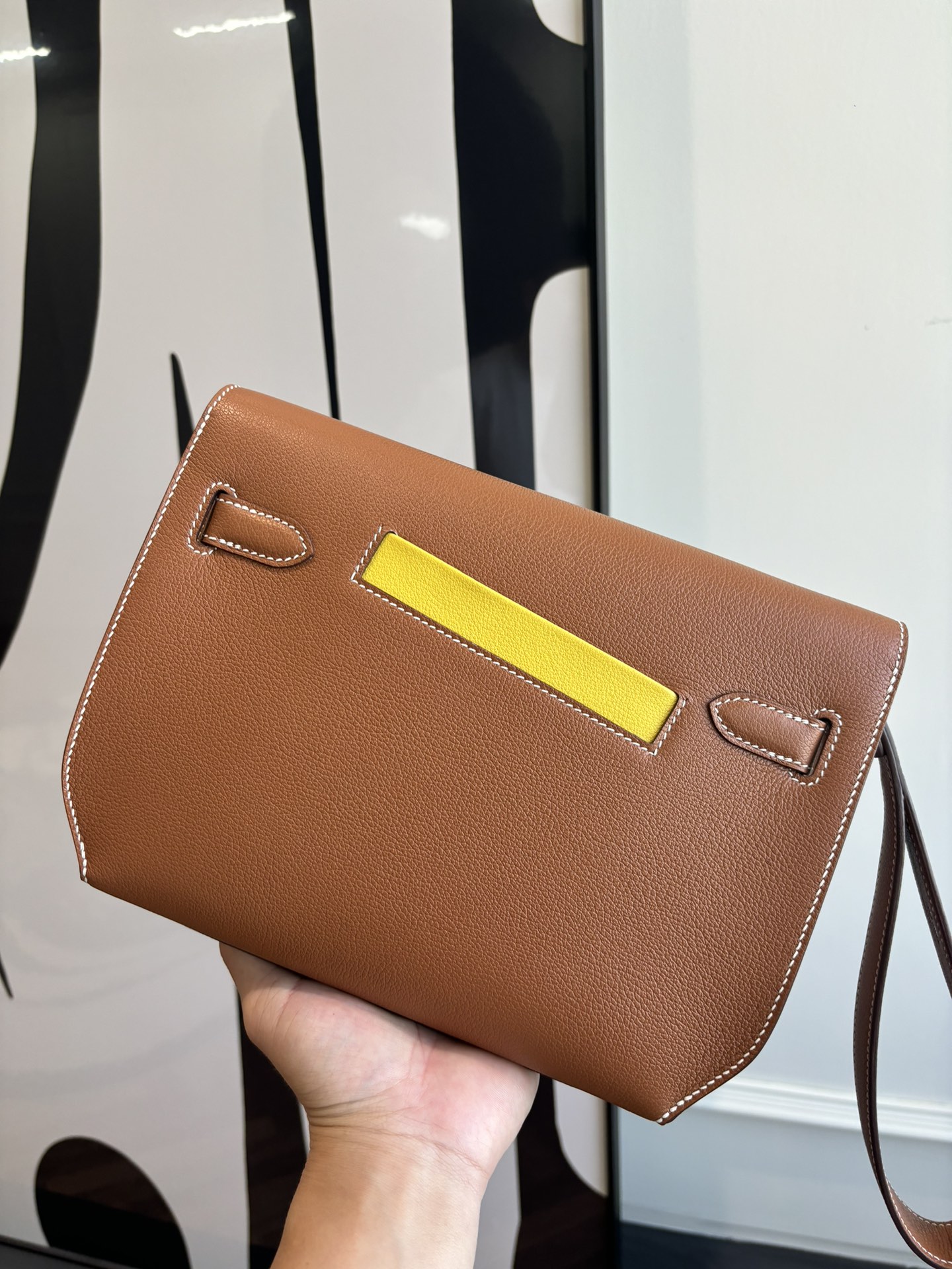 Hermes Style Leather Top Handle Bag Bags Top Handle Bag detail image 3 from source 745833