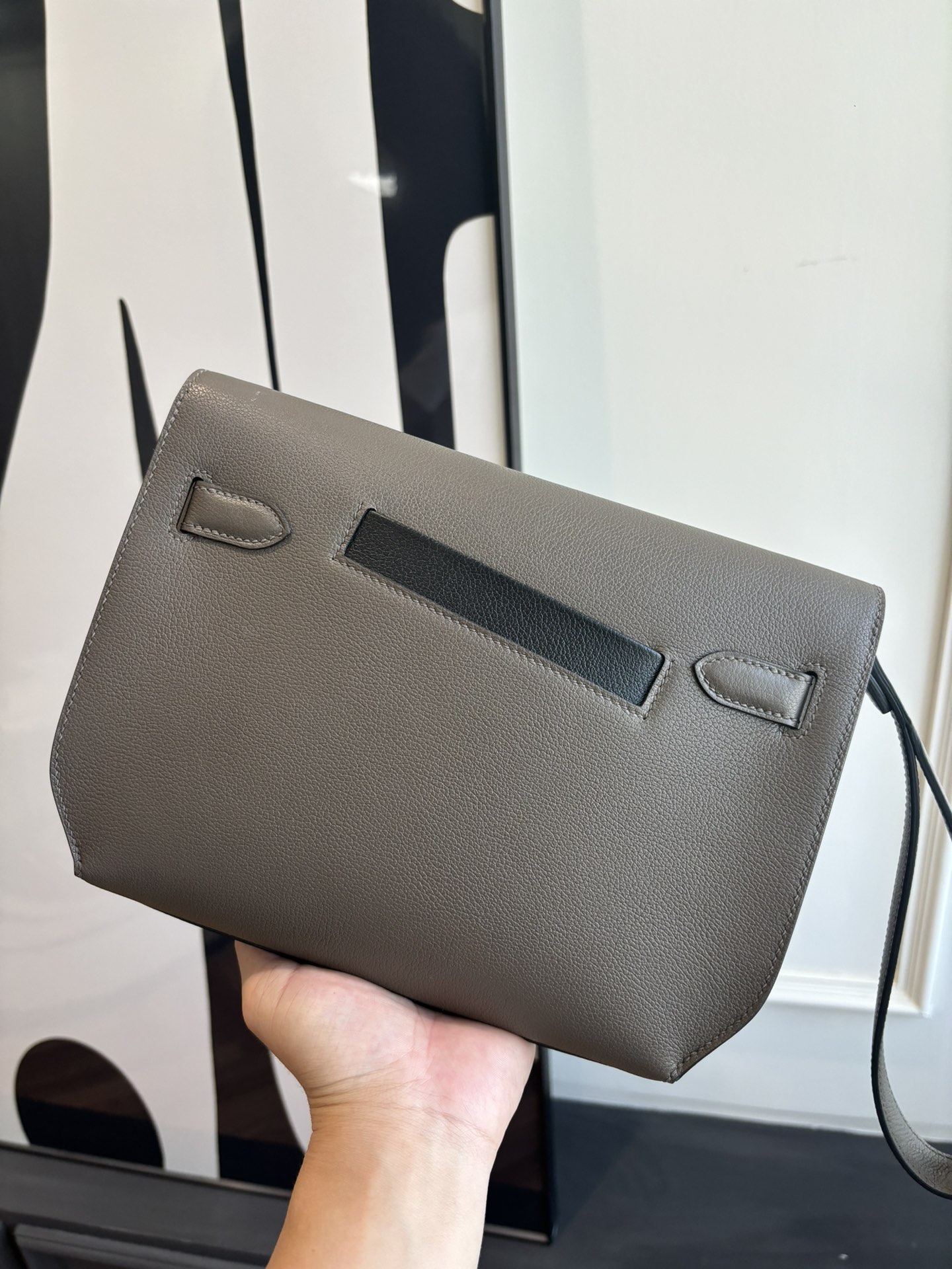 Hermes Style Leather Top Handle Bag Bags Top Handle Bag detail image 3 from source 745834