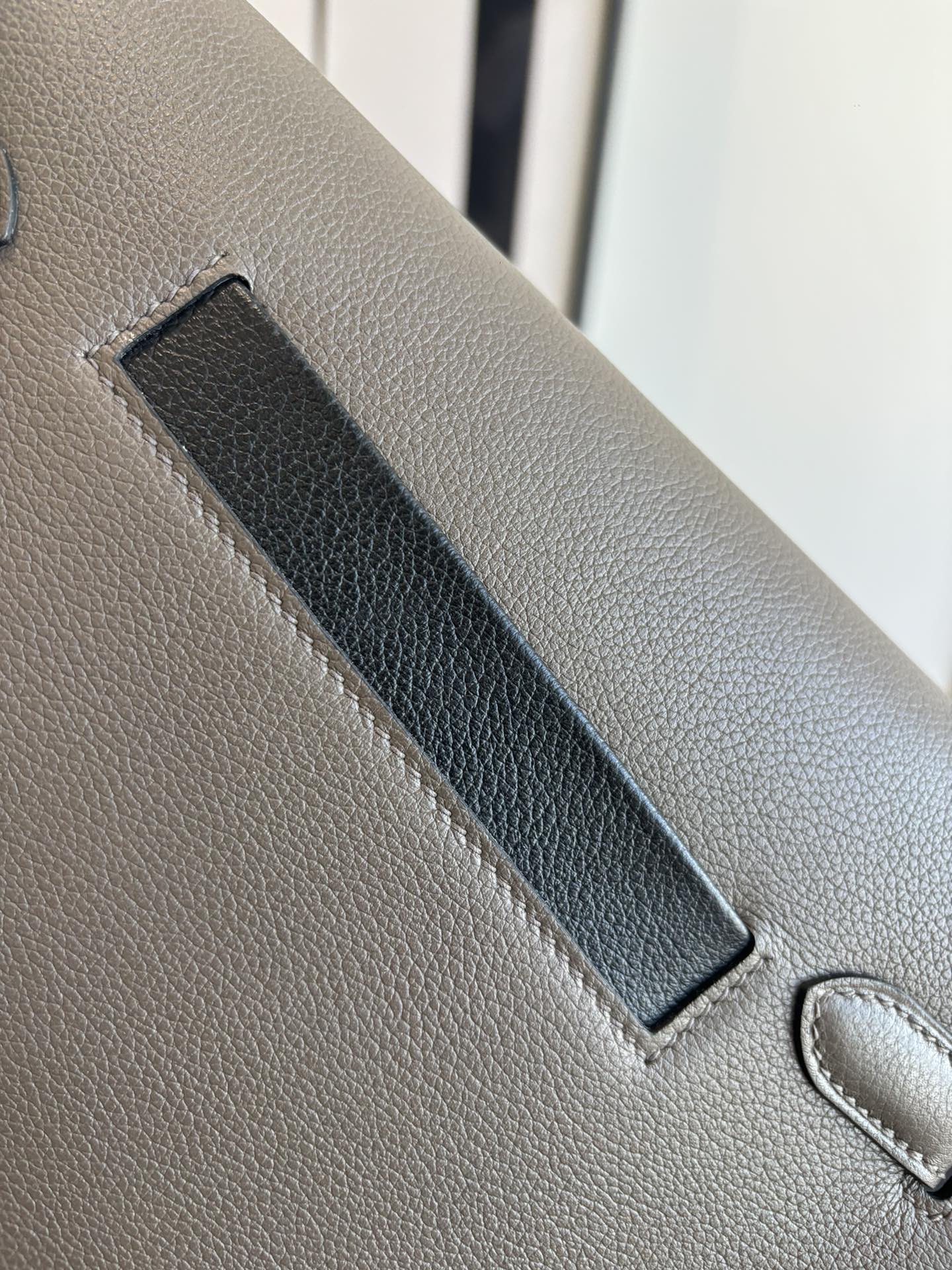 Hermes Style Leather Top Handle Bag Bags Top Handle Bag detail image 8 from source 745834