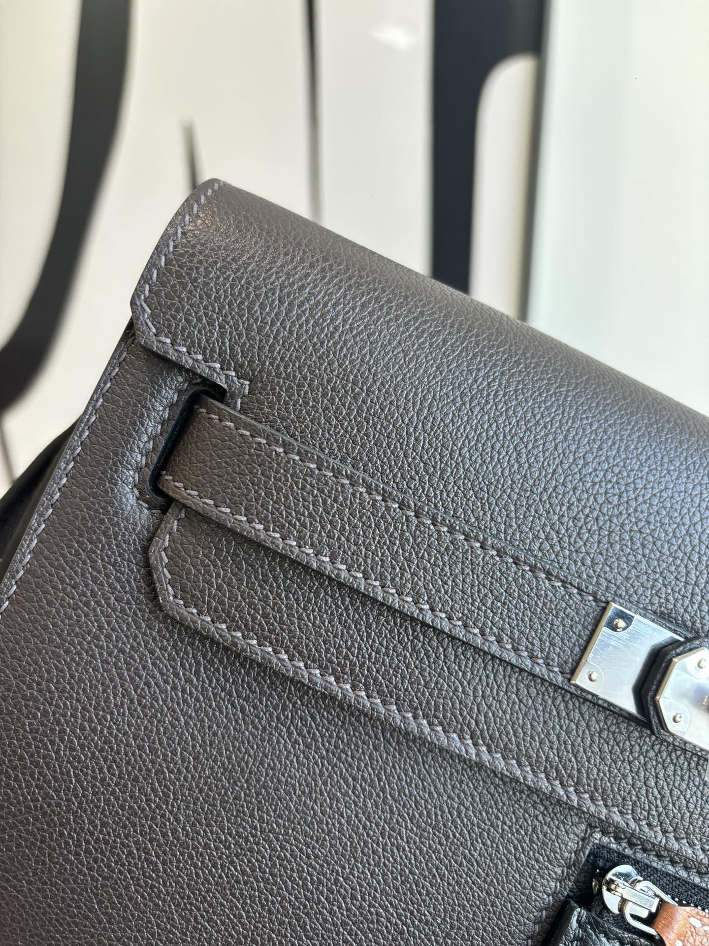 Hermes Style Leather Top Handle Bag Lookbook Reference image 2