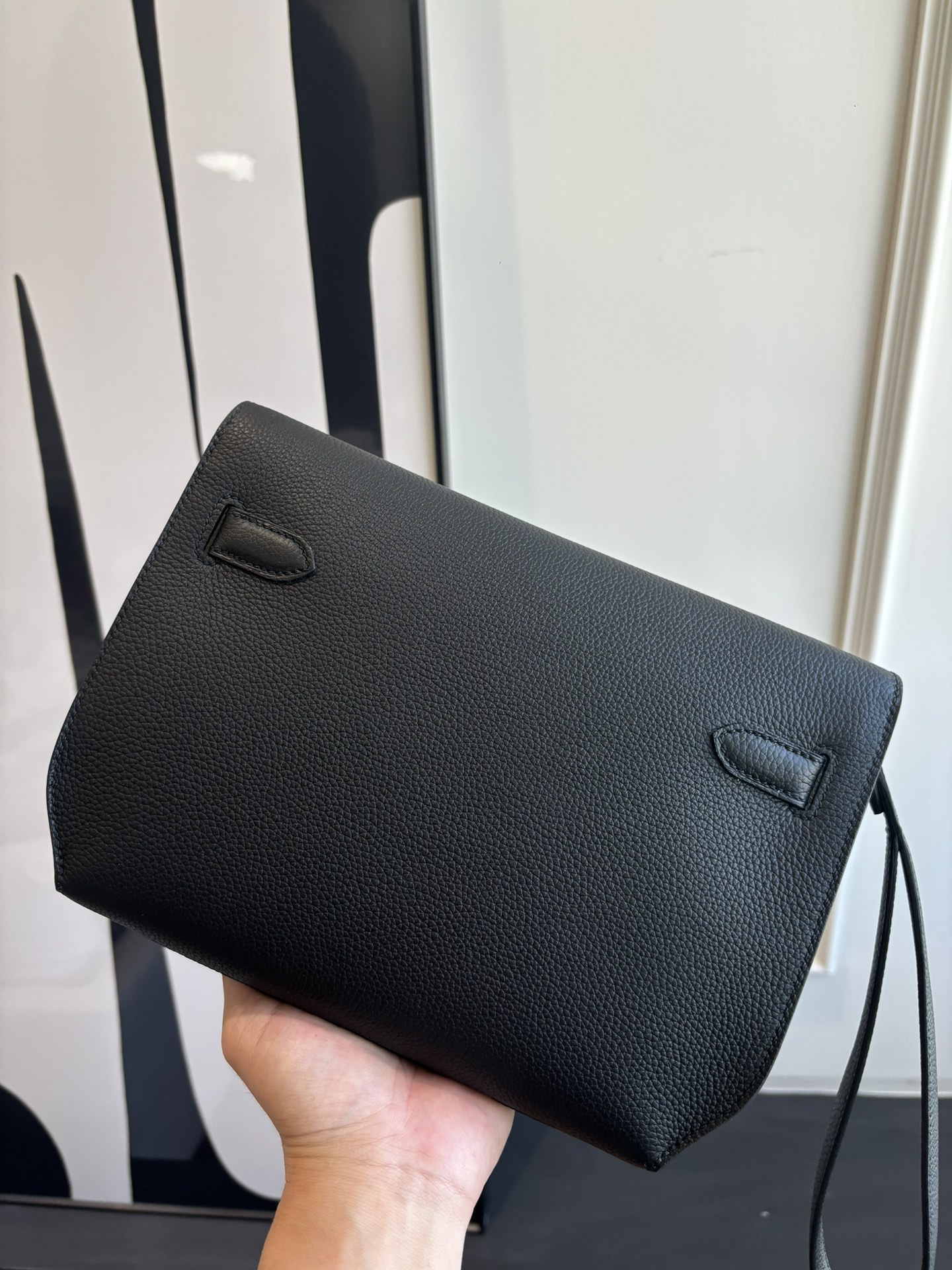 Kelly Depeches 25 Togo Leather Handbag with Shoulder Strap Crossbody 5 i1762398441 4293 7