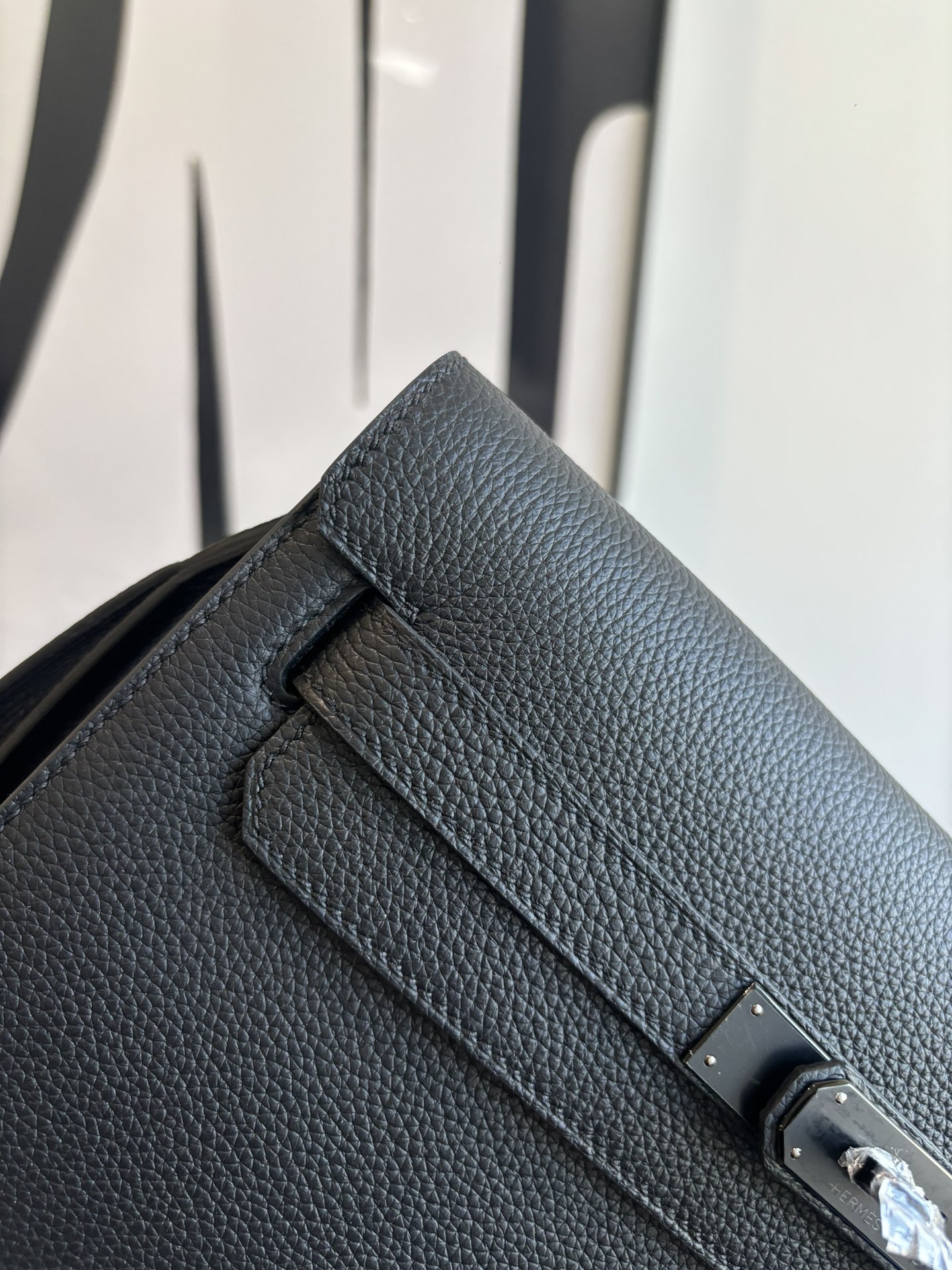 Kelly Depeches 25 Togo Leather Handbag with Shoulder Strap Crossbody 3 i1762398441 4549 4