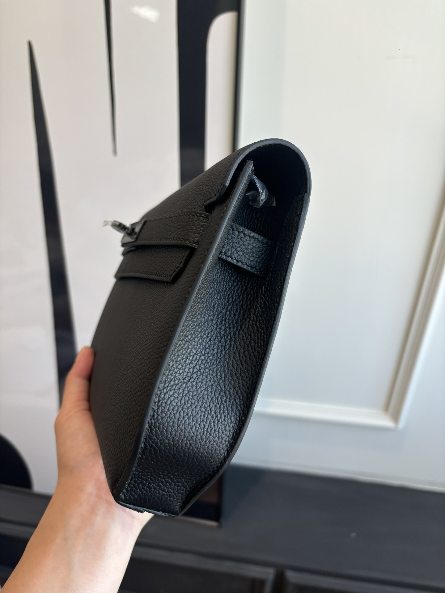 Kelly Depeches 25 Togo Leather Handbag with Shoulder Strap Crossbody 4 i1762398441 884 5