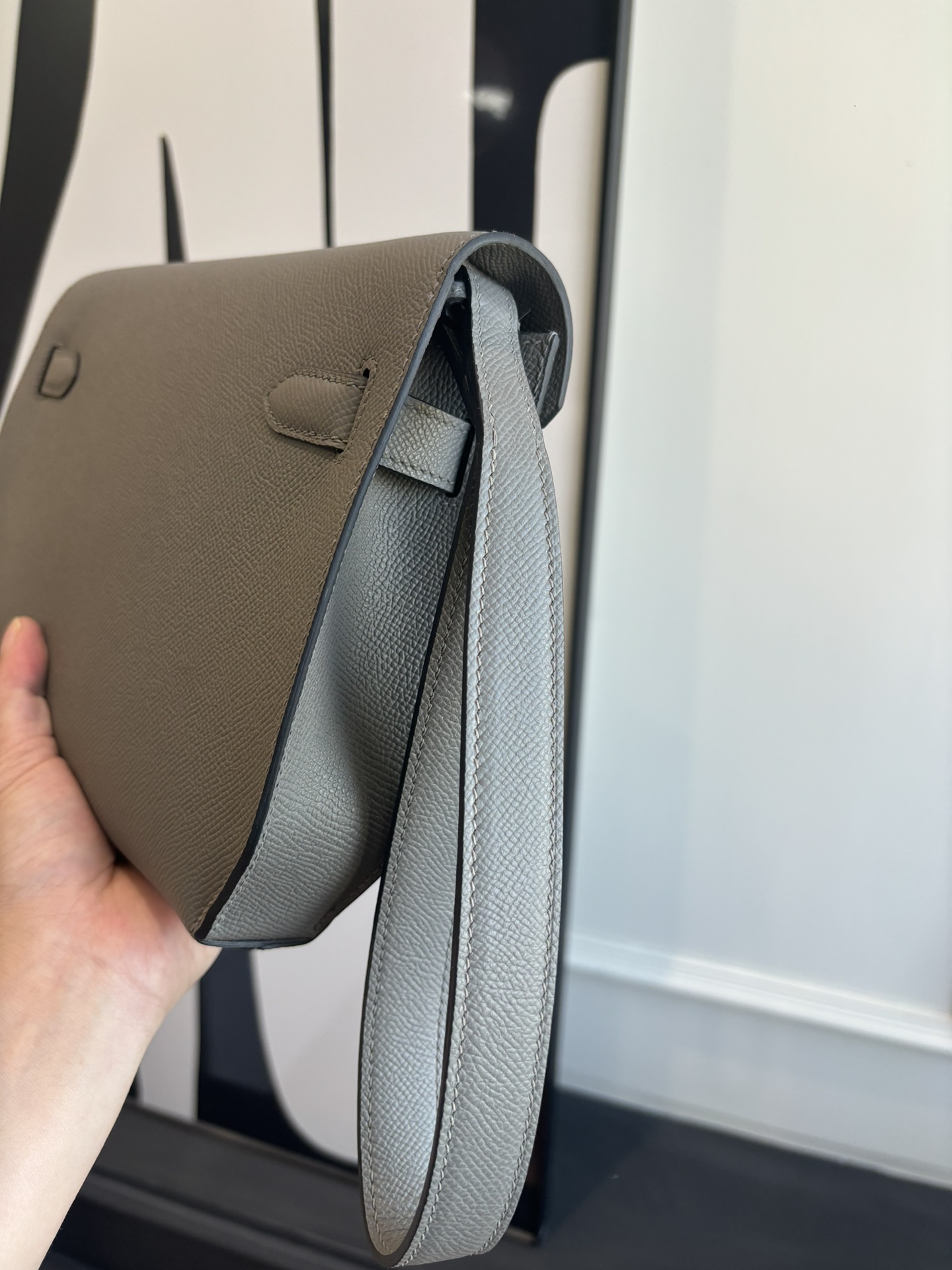 Kelly Depeches 25 Epsom Leather Handbag with Shoulder Strap 7 i1762398631 372 0