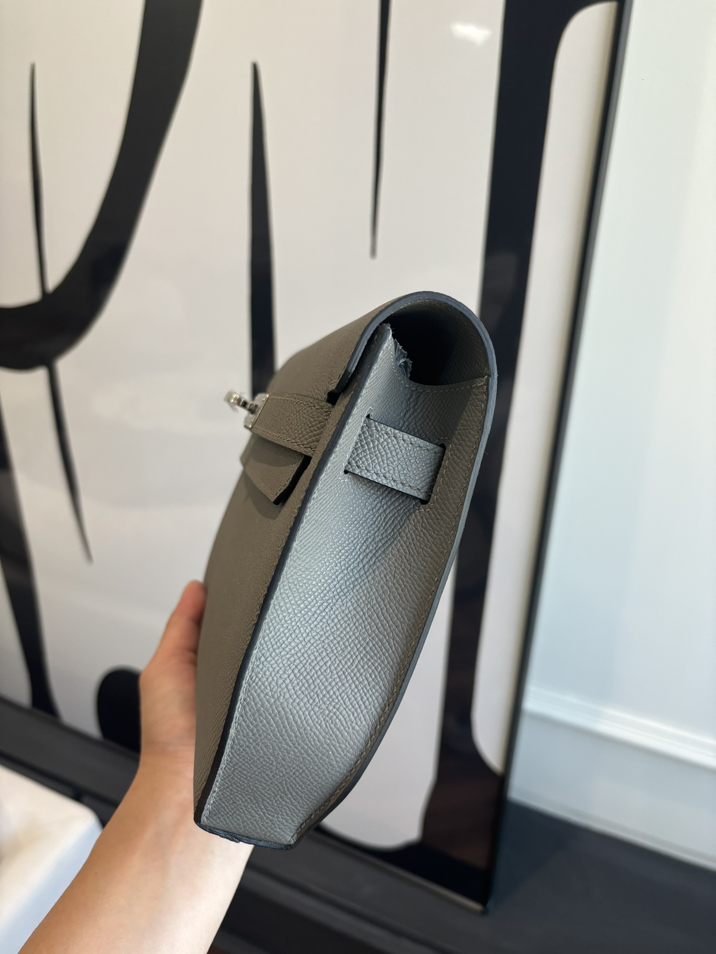 Kelly Depeches 25 Epsom Leather Handbag with Shoulder Strap 4 i1762398631 7868 6