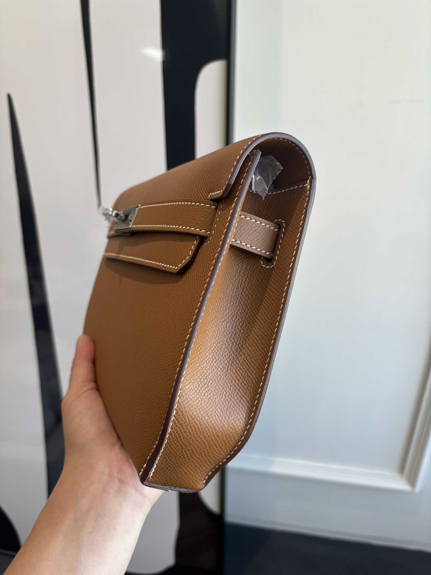 Kelly Depeches 25 Epsom Leather Handbag with Detachable Shoulder Strap 4 i1762398691 7286 1