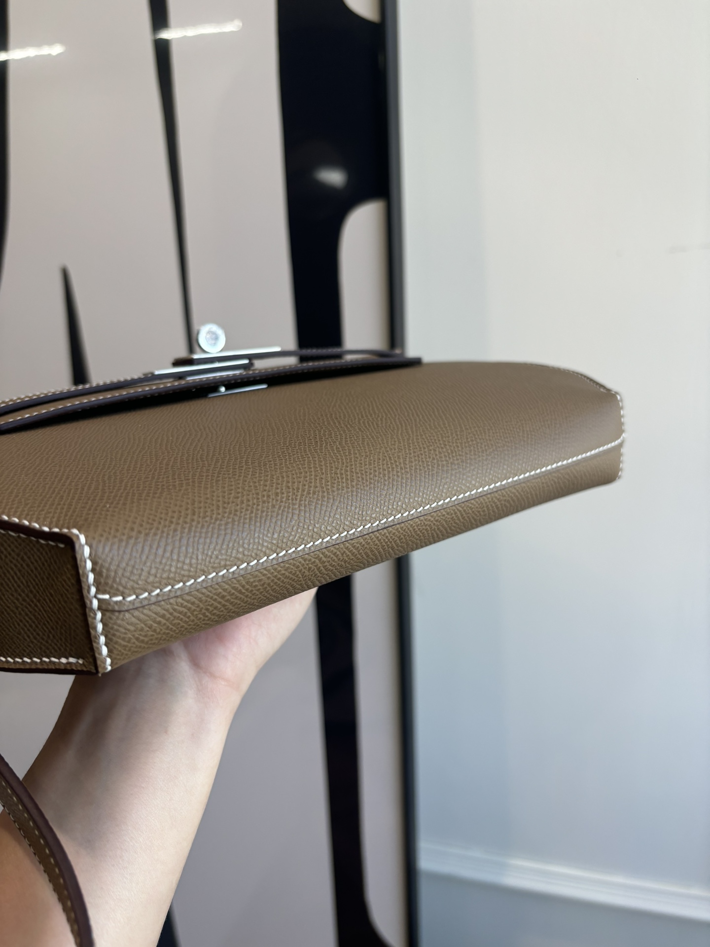 Kelly Depeches 25 Epsom Leather Handbag with Shoulder Strap 8 i1762398703 1711 3