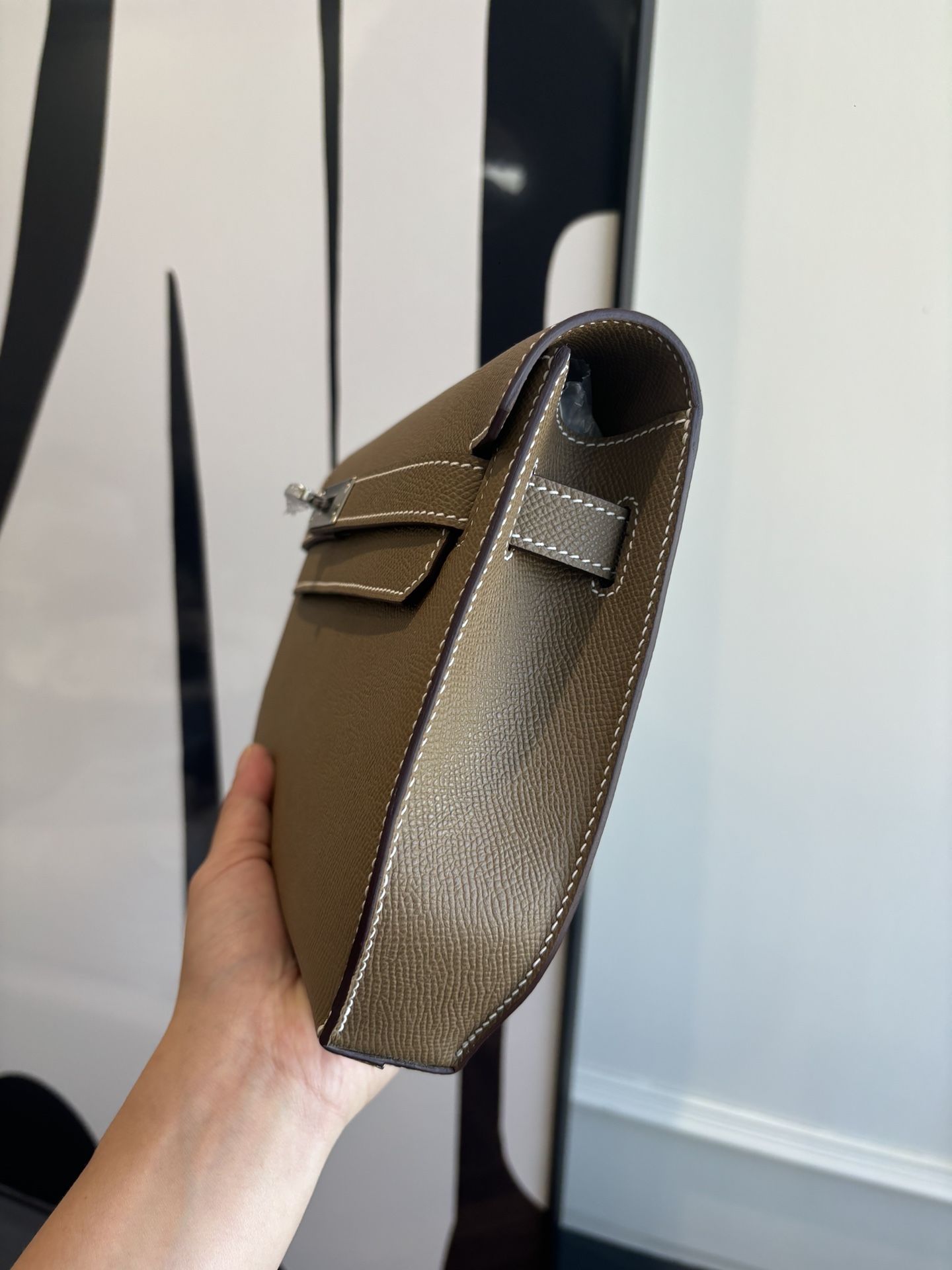 Kelly Depeches 25 Epsom Leather Handbag with Shoulder Strap 4 i1762398703 5662 0