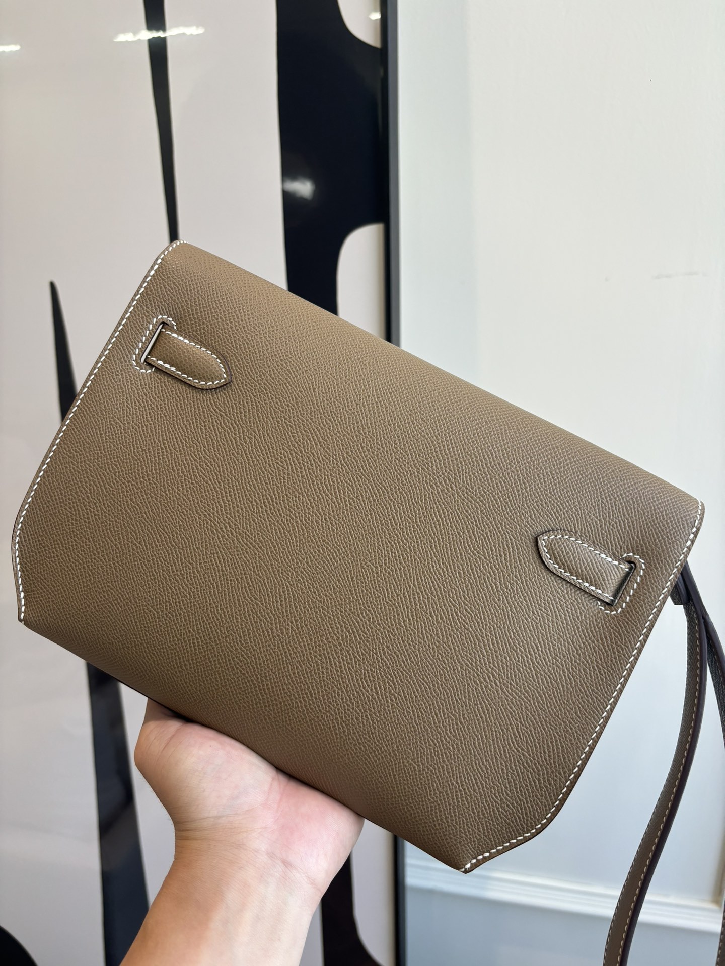 Kelly Depeches 25 Epsom Leather Handbag with Shoulder Strap 5 i1762398703 8082 5