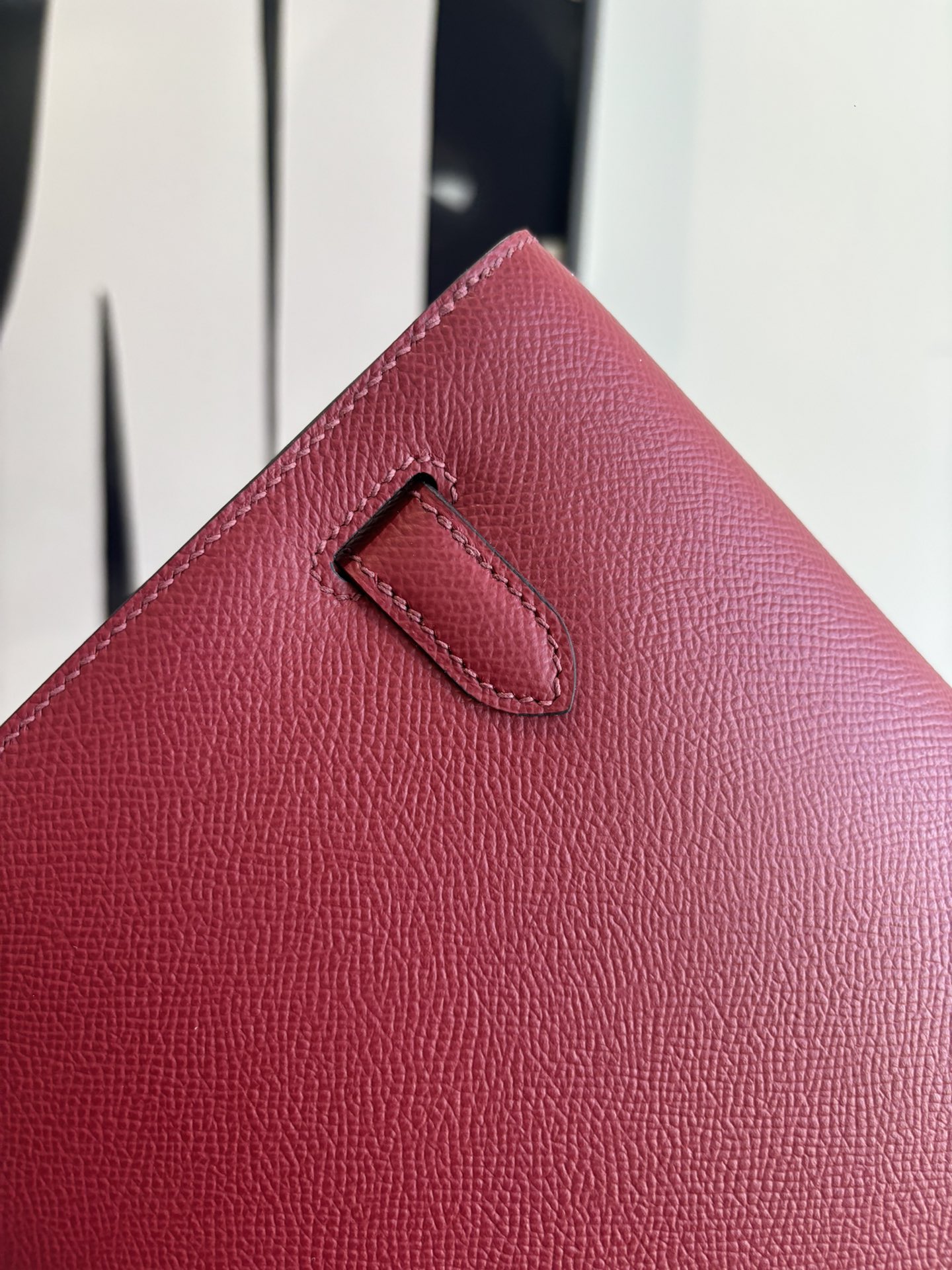 Kelly Depeches 25 Epsom Leather Handbag with Detachable Shoulder Strap 6 i1762398715 2306 3