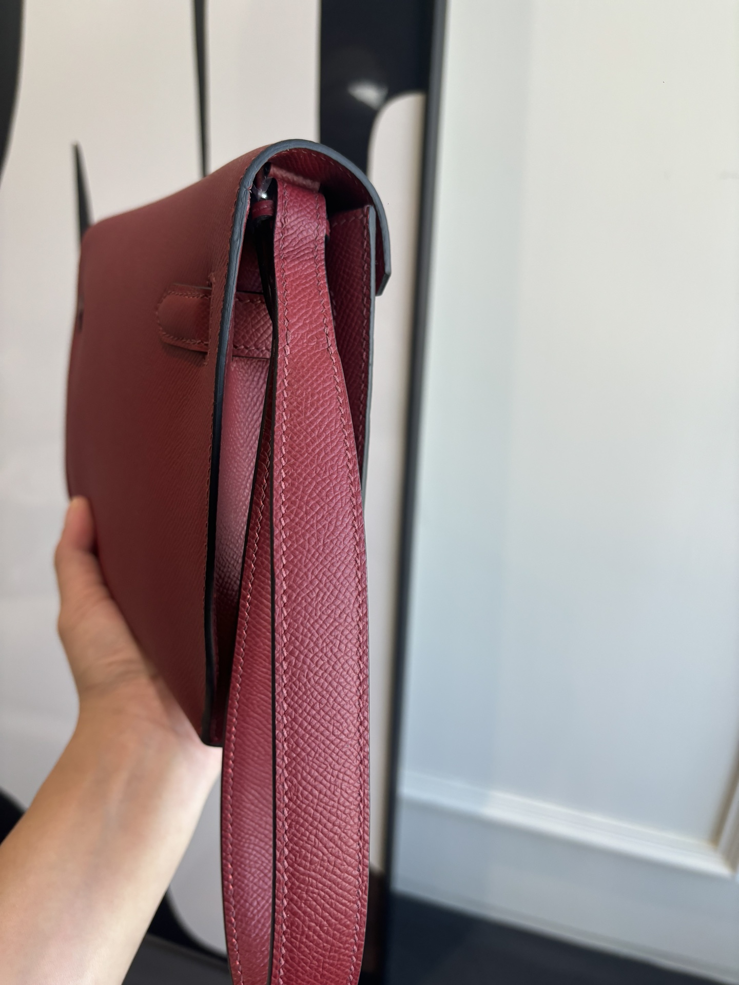 Kelly Depeches 25 Epsom Leather Handbag with Detachable Shoulder Strap 7 i1762398715 2331 7