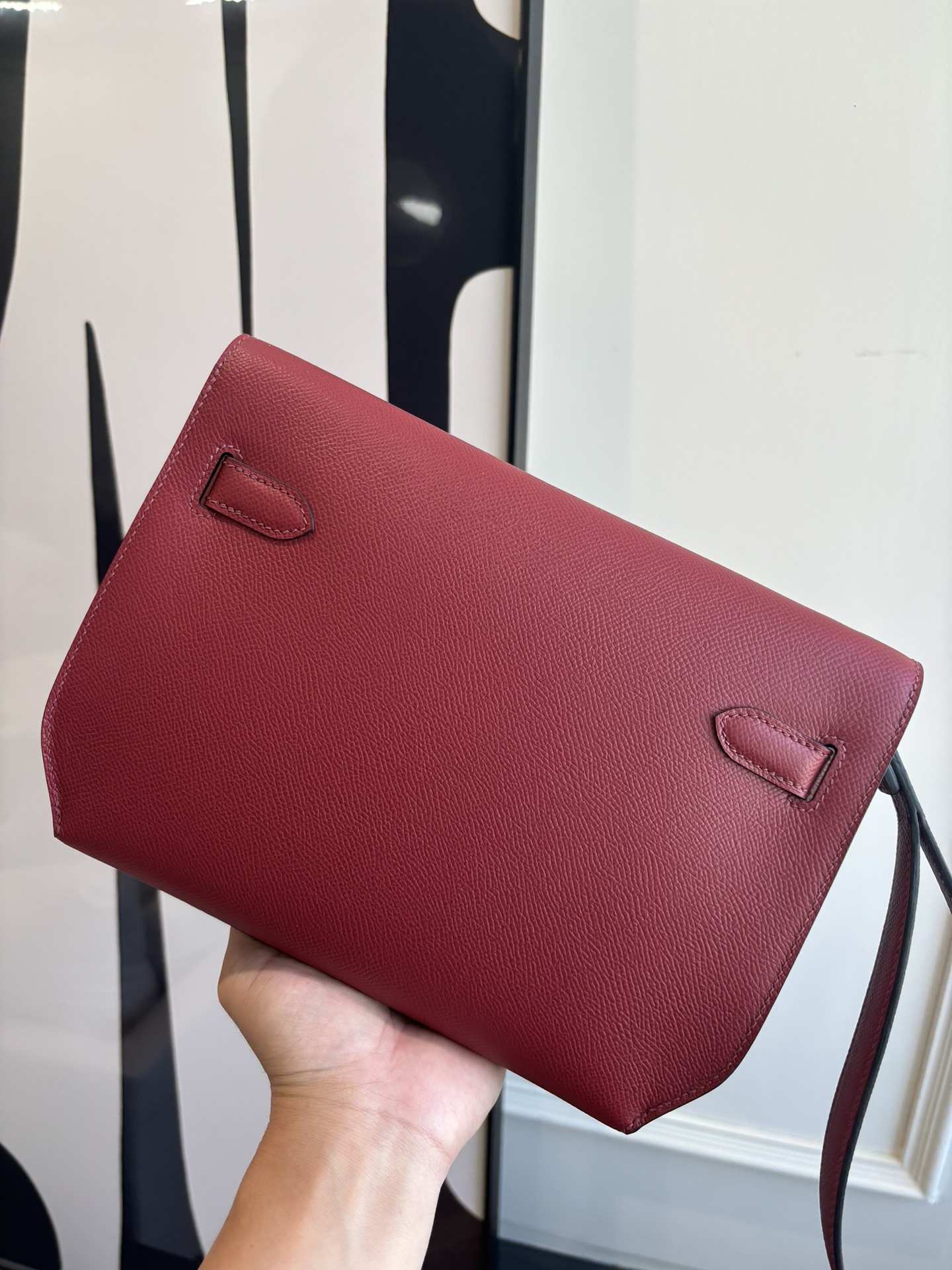 Kelly Depeches 25 Epsom Leather Handbag with Detachable Shoulder Strap 5 i1762398715 3500 5