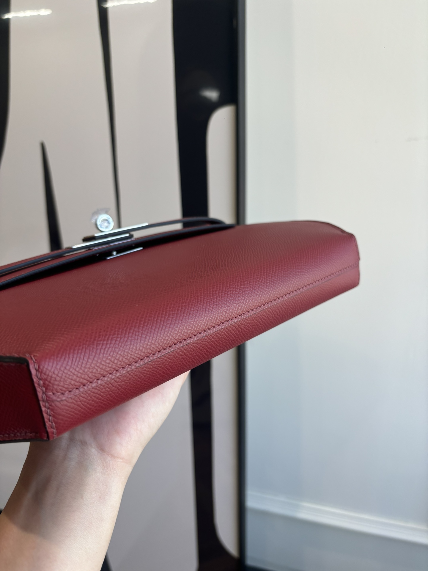 Kelly Depeches 25 Epsom Leather Handbag with Detachable Shoulder Strap 8 i1762398715 511 4