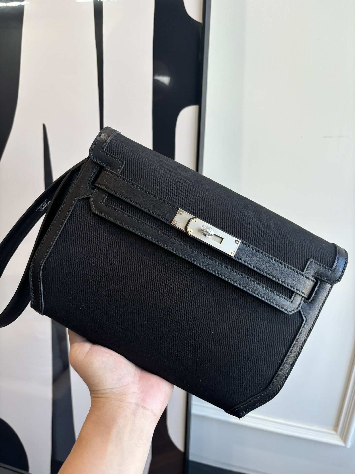 Kelly Depeches 25 Handbag: Canvas & Swift Leather, Crossbody & Hand-Carry