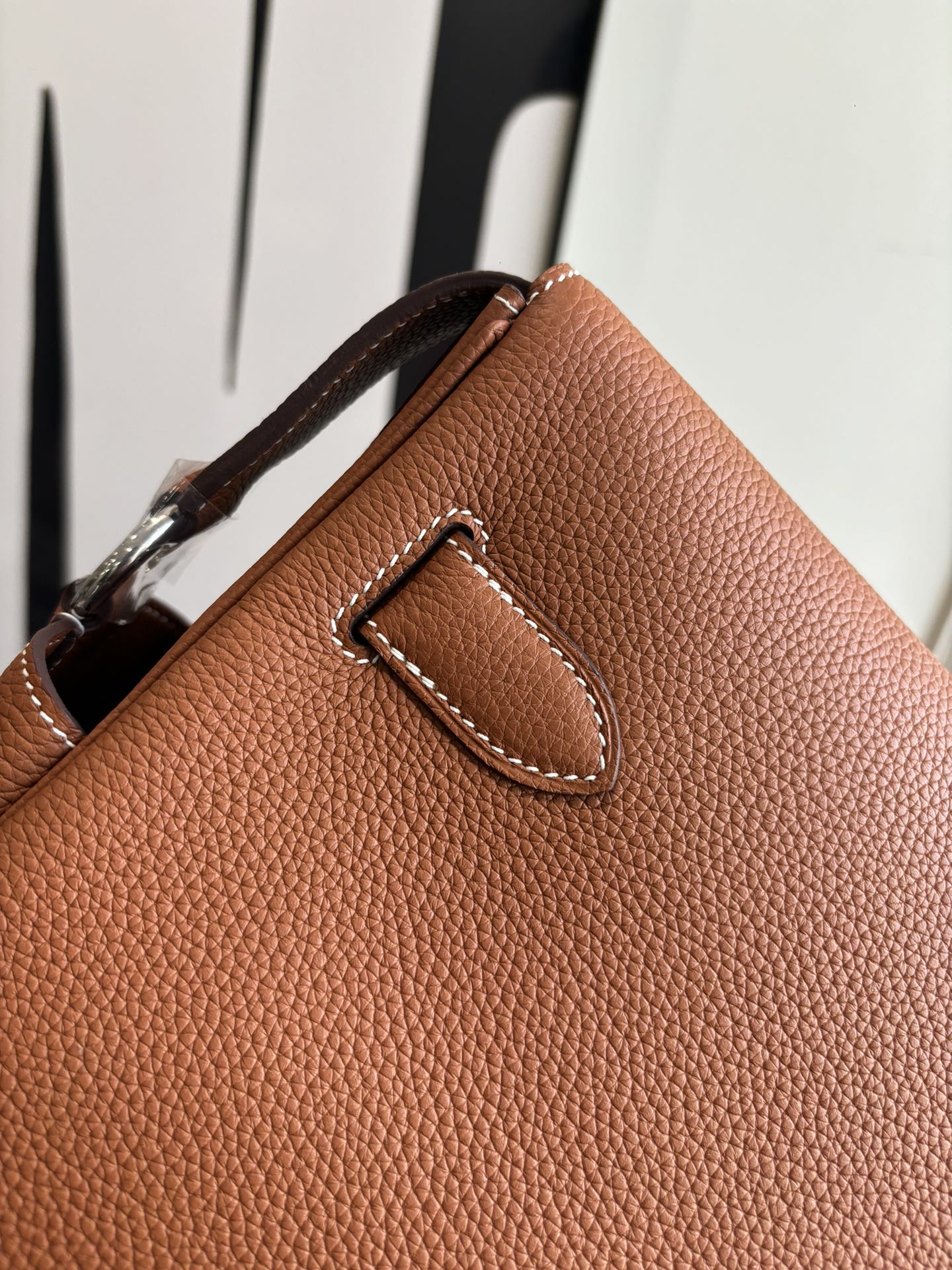 Hermes Kelly Messenger Gold Brown 32cm everyday