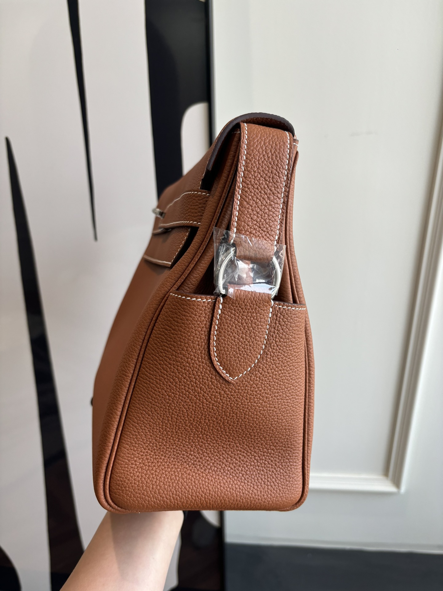 Hermes Kelly Messenger Gold Brown 32cm everyday