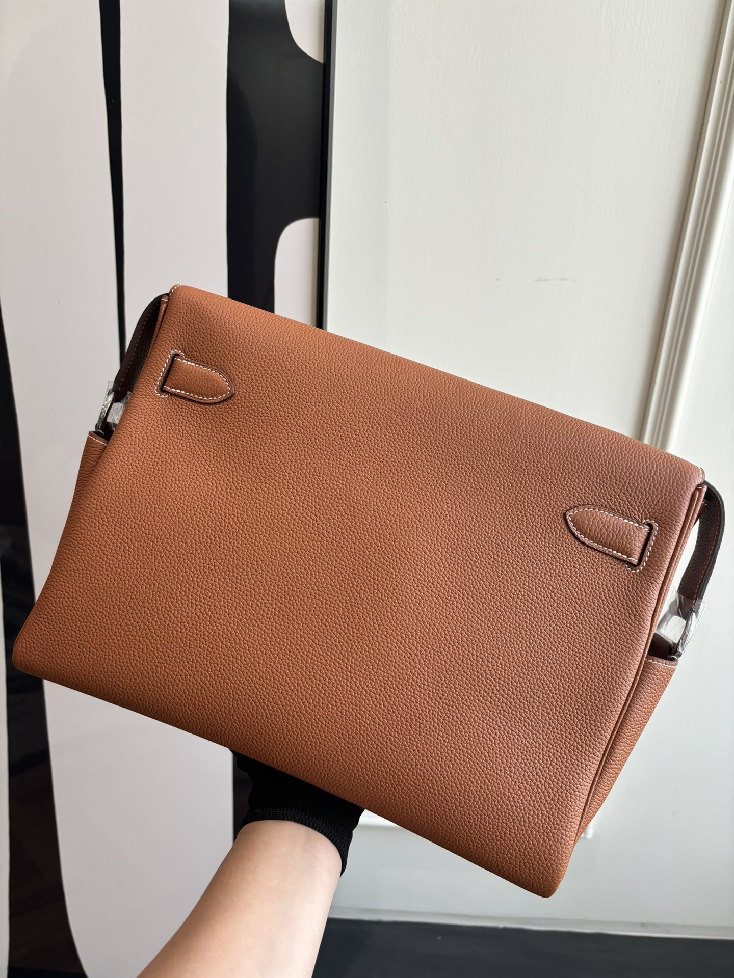 Hermes Kelly Messenger Gold Brown 32cm everyday