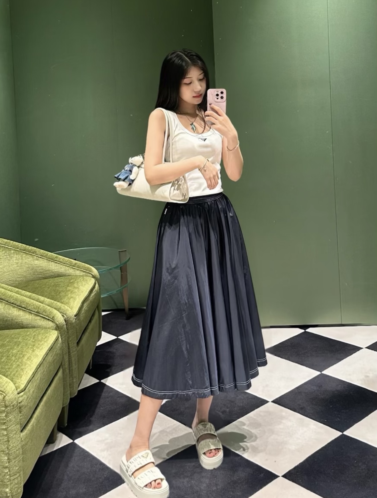 프라다 여성 스커트 70048