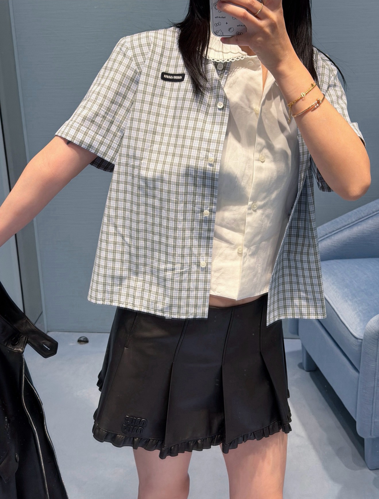 미우미우 여성 반팔 101593 Miu Miu T Shirt