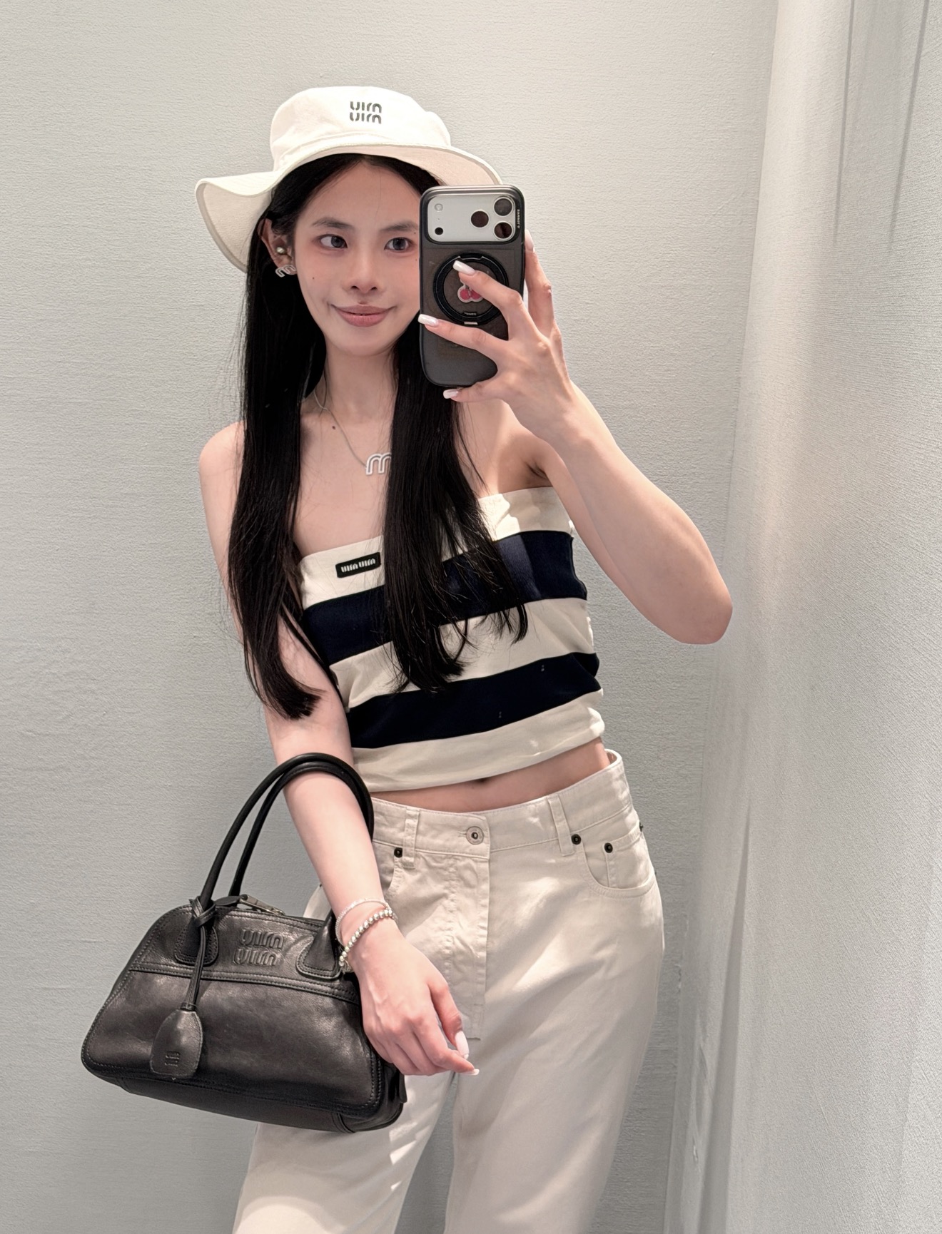 미우미우 여성 반팔 121707 Miu Miu T Shirt