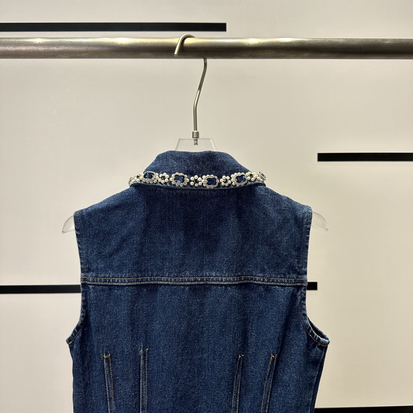 High-End Women’s Clothes: MAJE-Style Hand-Drive Cowboy Dress for Daily Leisure - 图片 6