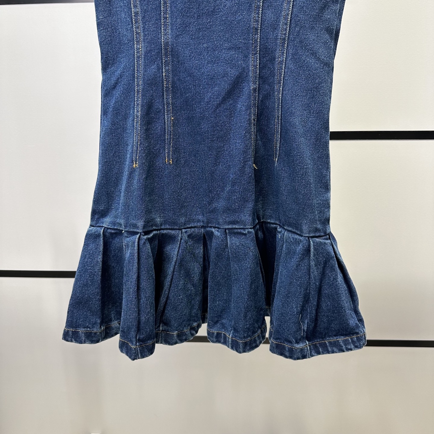 High-End Women’s Clothes: MAJE-Style Hand-Drive Cowboy Dress for Daily Leisure - 图片 8