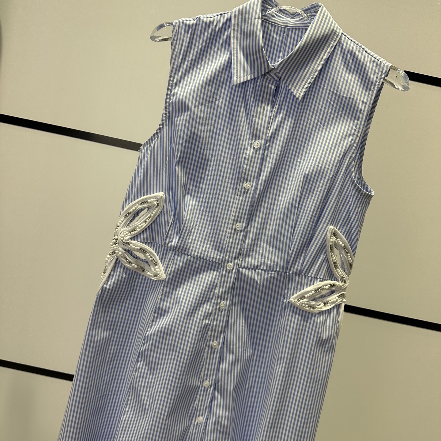 High-End Women’s Suit: Sandro B5168 with Corroded Stripes for Stylish and Slim Look - 图片 4