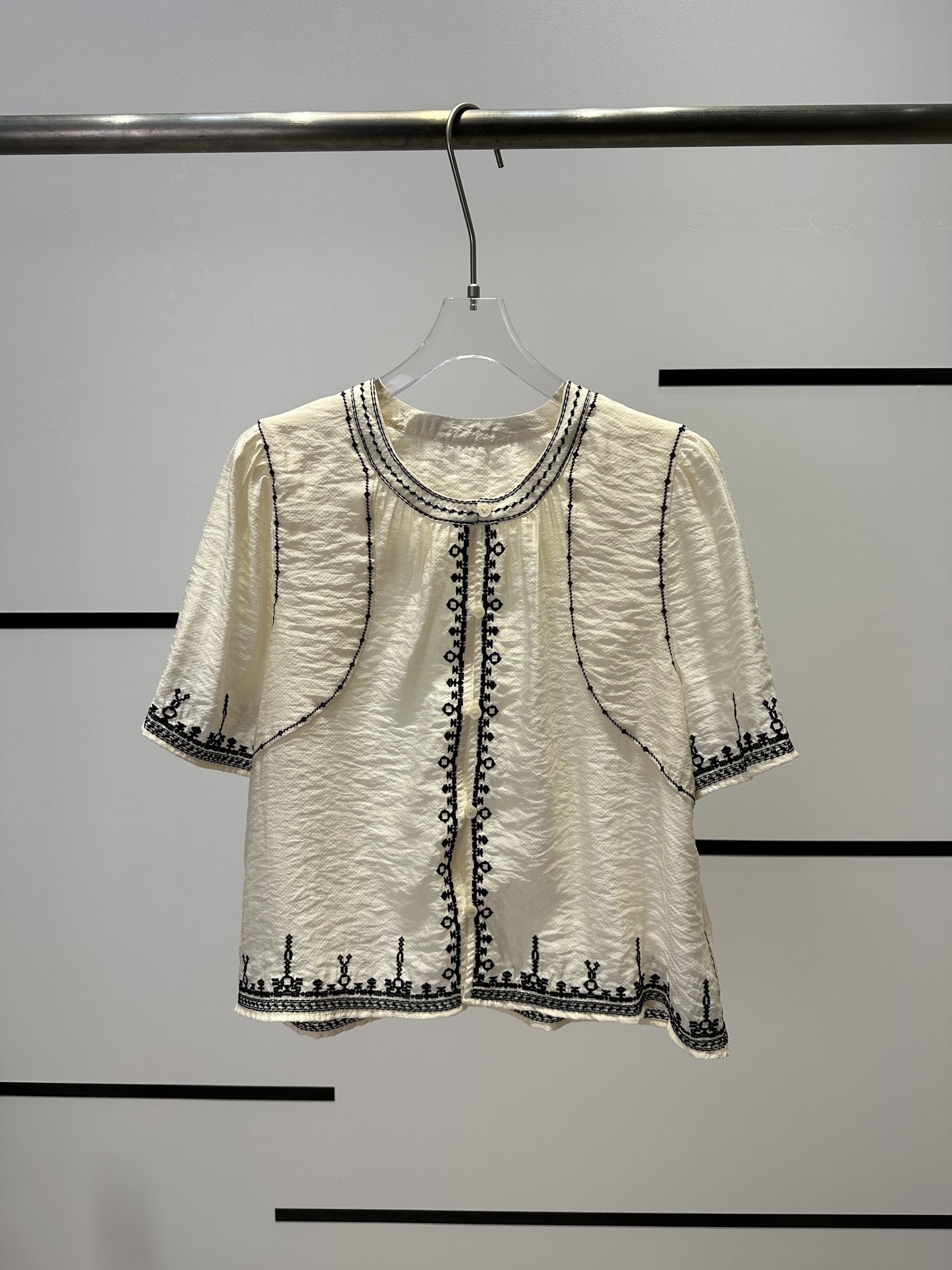 High-end Women’s Clothes: SandroX5513 Embroidery Suit for Comfortable Style, Practical Fashion - 图片 2