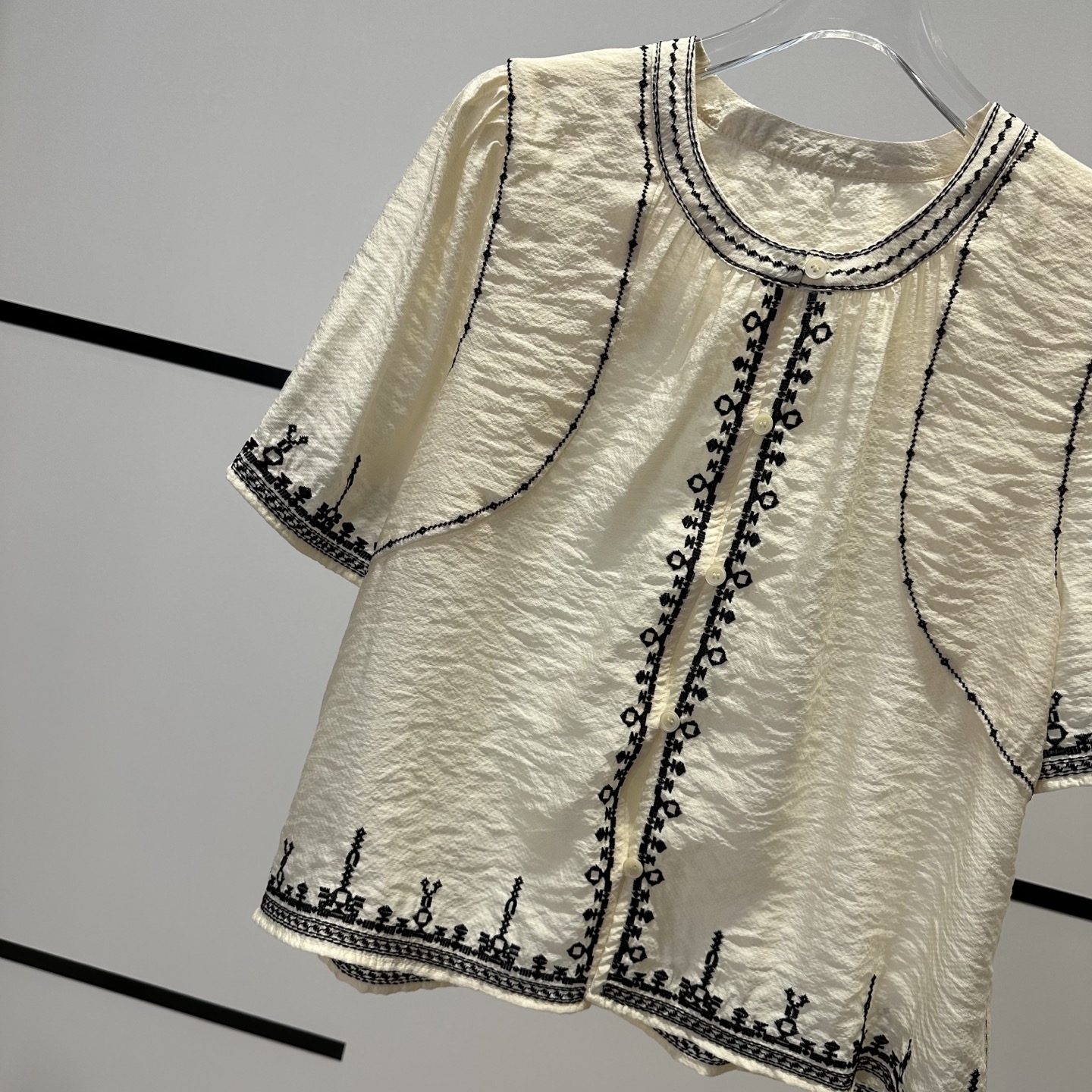 High-end Women’s Clothes: SandroX5513 Embroidery Suit for Comfortable Style, Practical Fashion - 图片 5