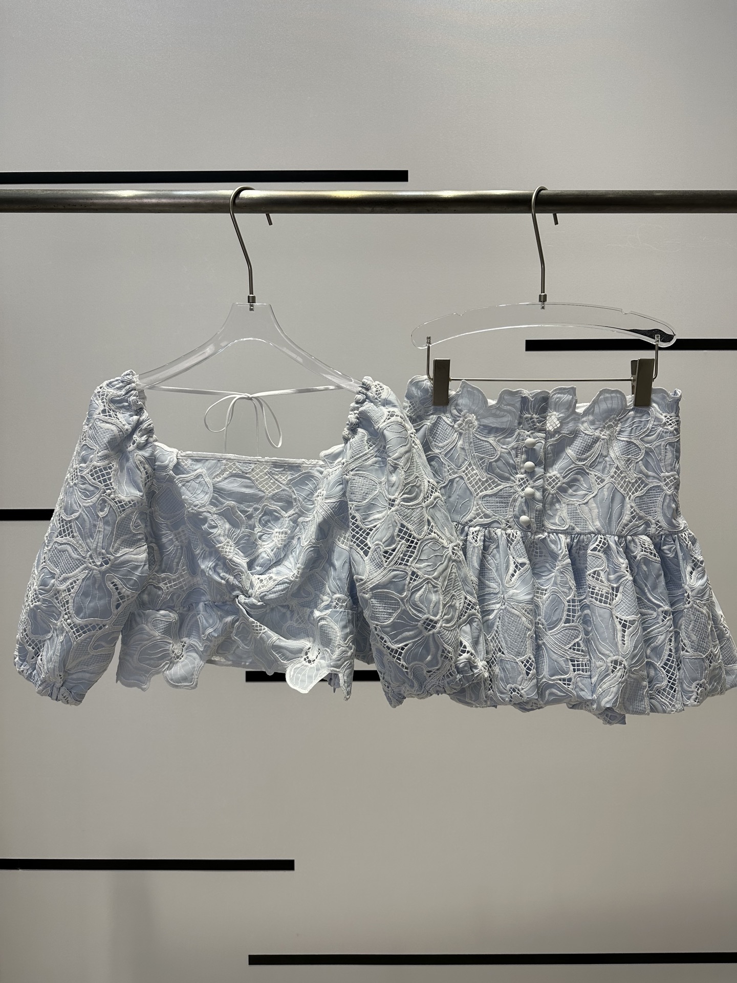 Sandro High-End Quality Female Summer Suit with Water Soluble Fabric