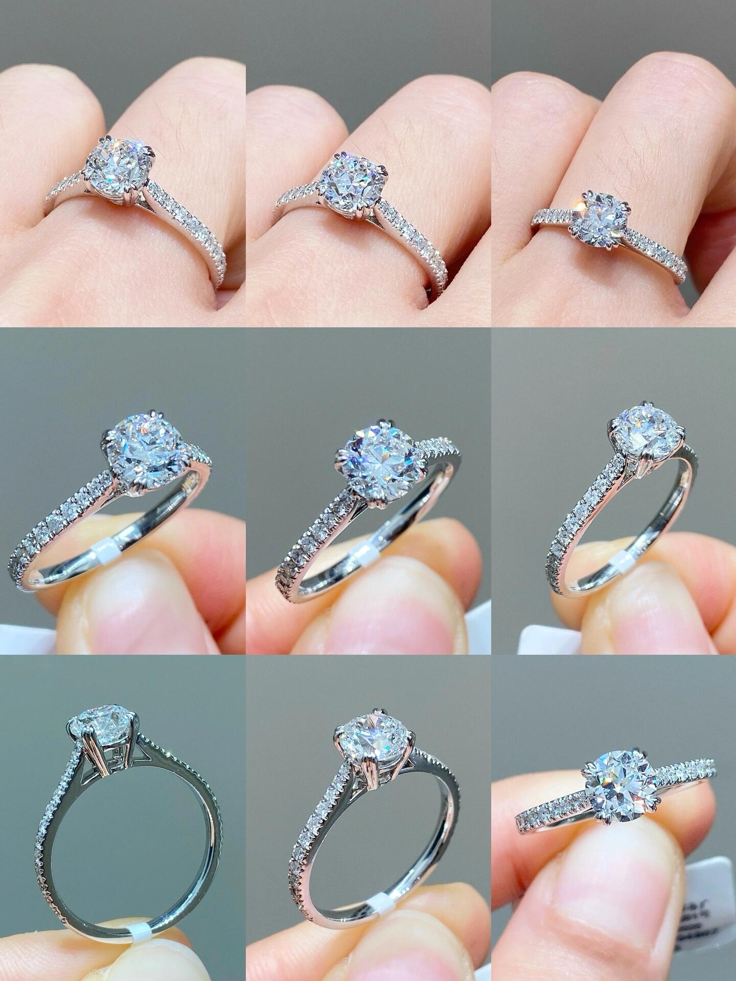 【Tiffany*帝芙尼最新款🆕🆕银色圆形镶钻戒指】一致官网黄铜材质，非常的上镜‼️设计很特别值得入手。