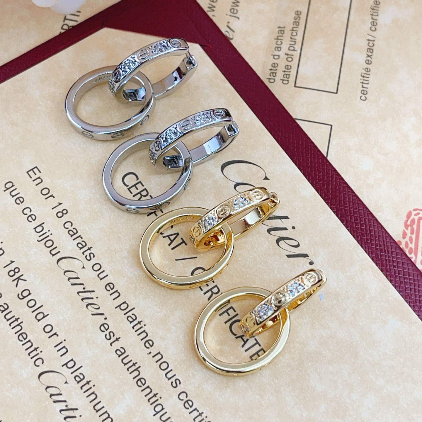 Серьги латунь KE034