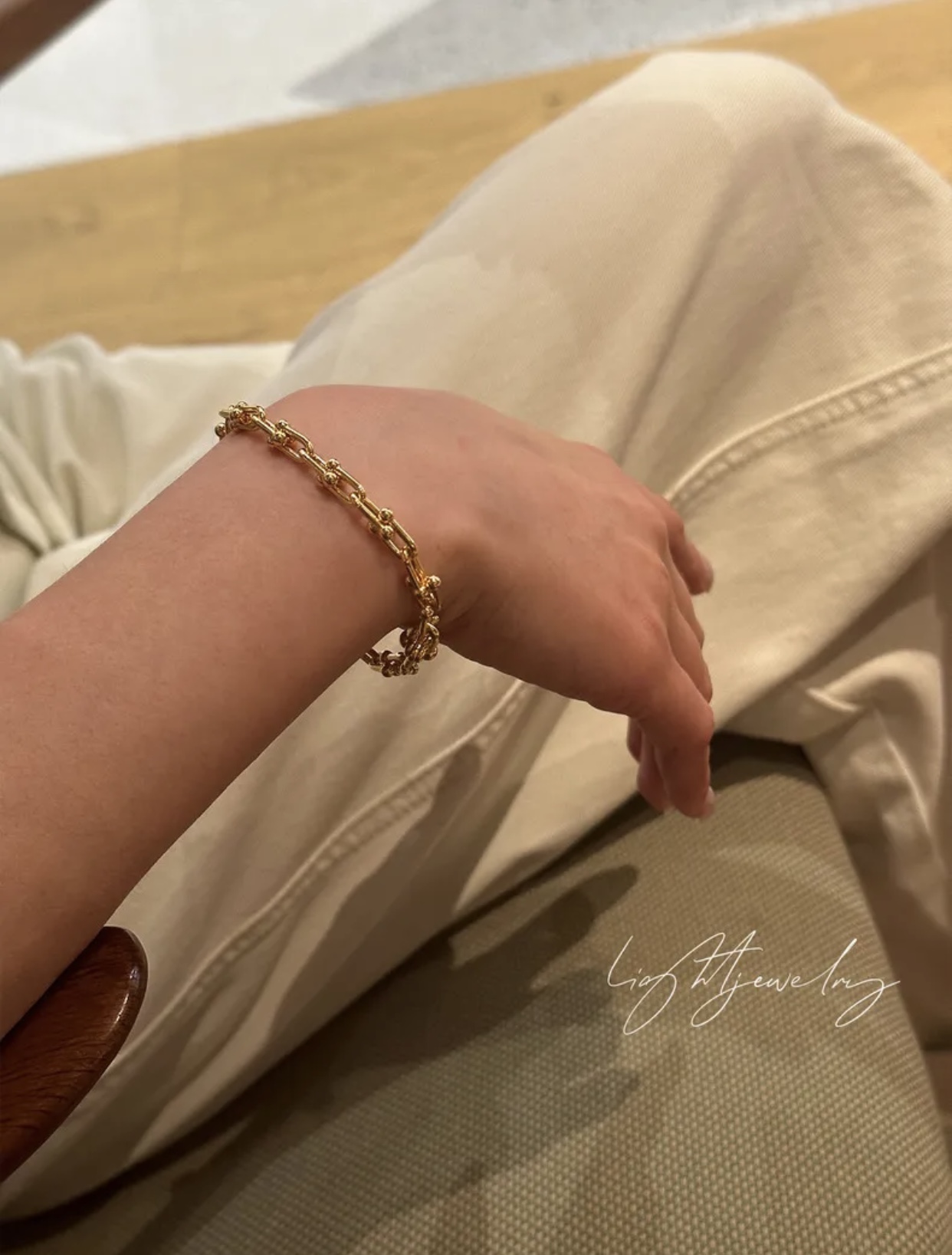 Tiffany & Co. Tiffany*帝芙尼U形玫瑰金手链一致ZP黄铜材质