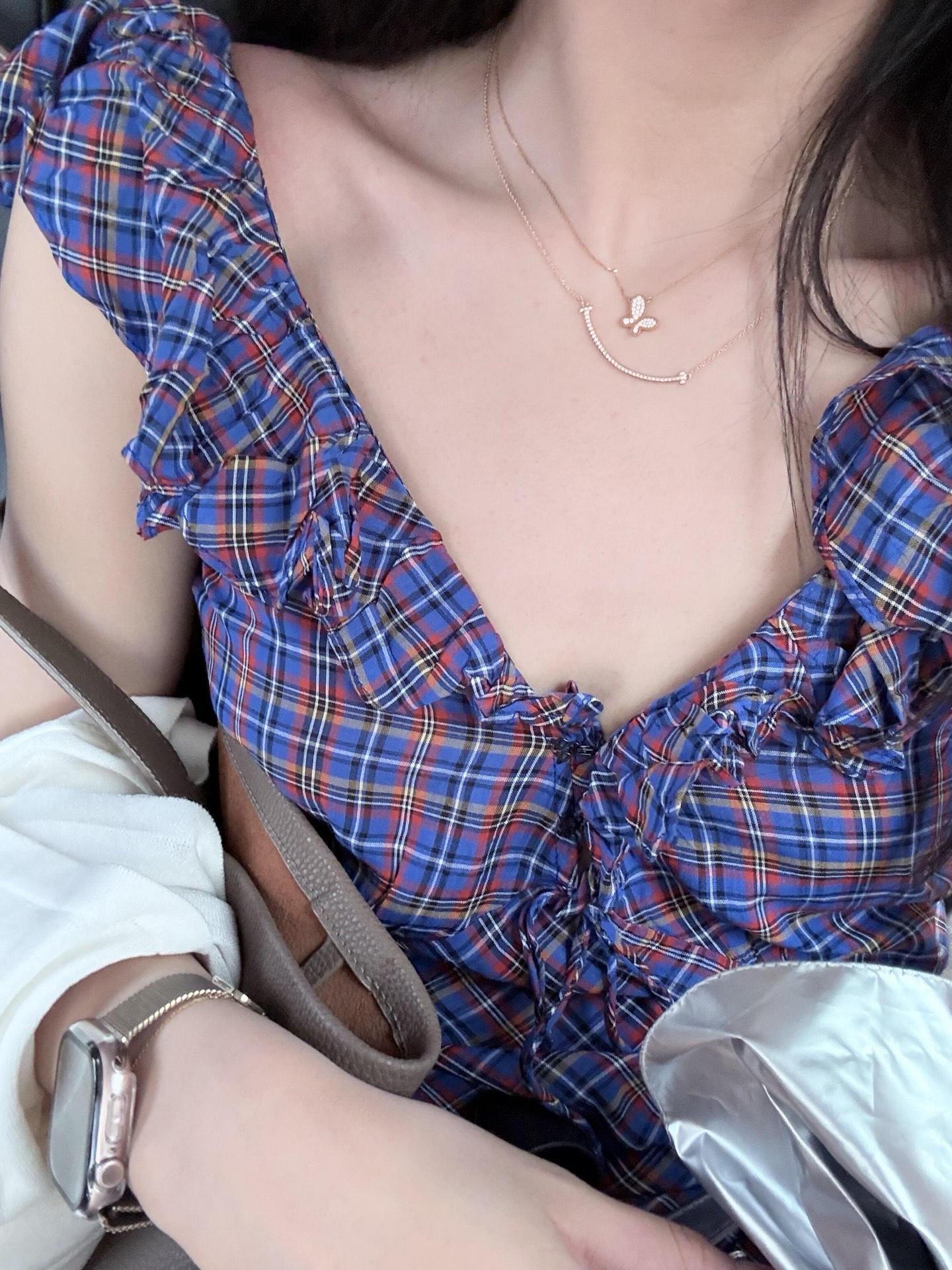 【Tiffany*帝芙尼最新款🆕🆕笑脸满天星玫瑰金色项链】一致官网黄铜材质，非常的上镜‼️设计很特别值得