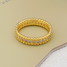 金色大小尺寸:6号、7号、8号【VanCleef*ArPel*珠珠窄板镶钻金色戒指】一致官网黄铜材质,非 金色大小尺寸:6号、7号、8号【VanCleef*ArPel*珠珠窄板镶钻金色戒指】一致官网黄铜材质,非