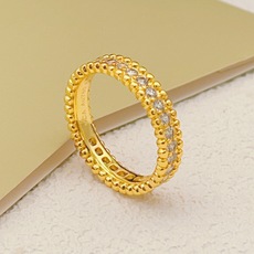 金色大小尺寸:6号、7号、8号【VanCleef*ArPel*珠珠窄板镶钻金色戒指】一致官网黄铜材质,非 金色大小尺寸:6号、7号、8号【VanCleef*ArPel*珠珠窄板镶钻金色戒指】一致官网黄铜材质,非