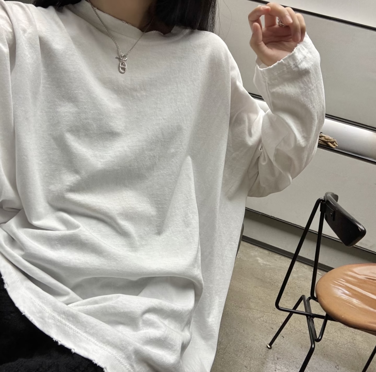 【He@mes最新款🆕🆕【银色猪鼻子项链】一致官网黄铜材质，非常的上镜‼️设计很特别值得入手高级手工坊系