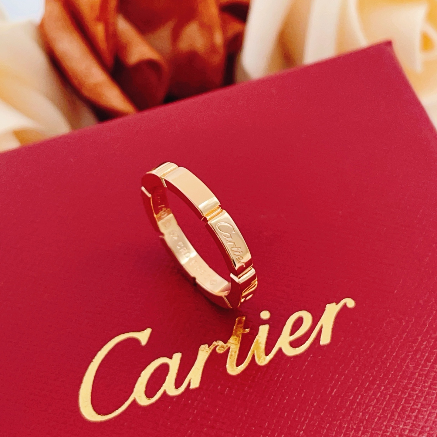 大小尺寸:6号、7号、8号【Cartie*最新款🆕🆕玫瑰金光面戒指】一致官网黄铜材质，非常的上镜‼️设计