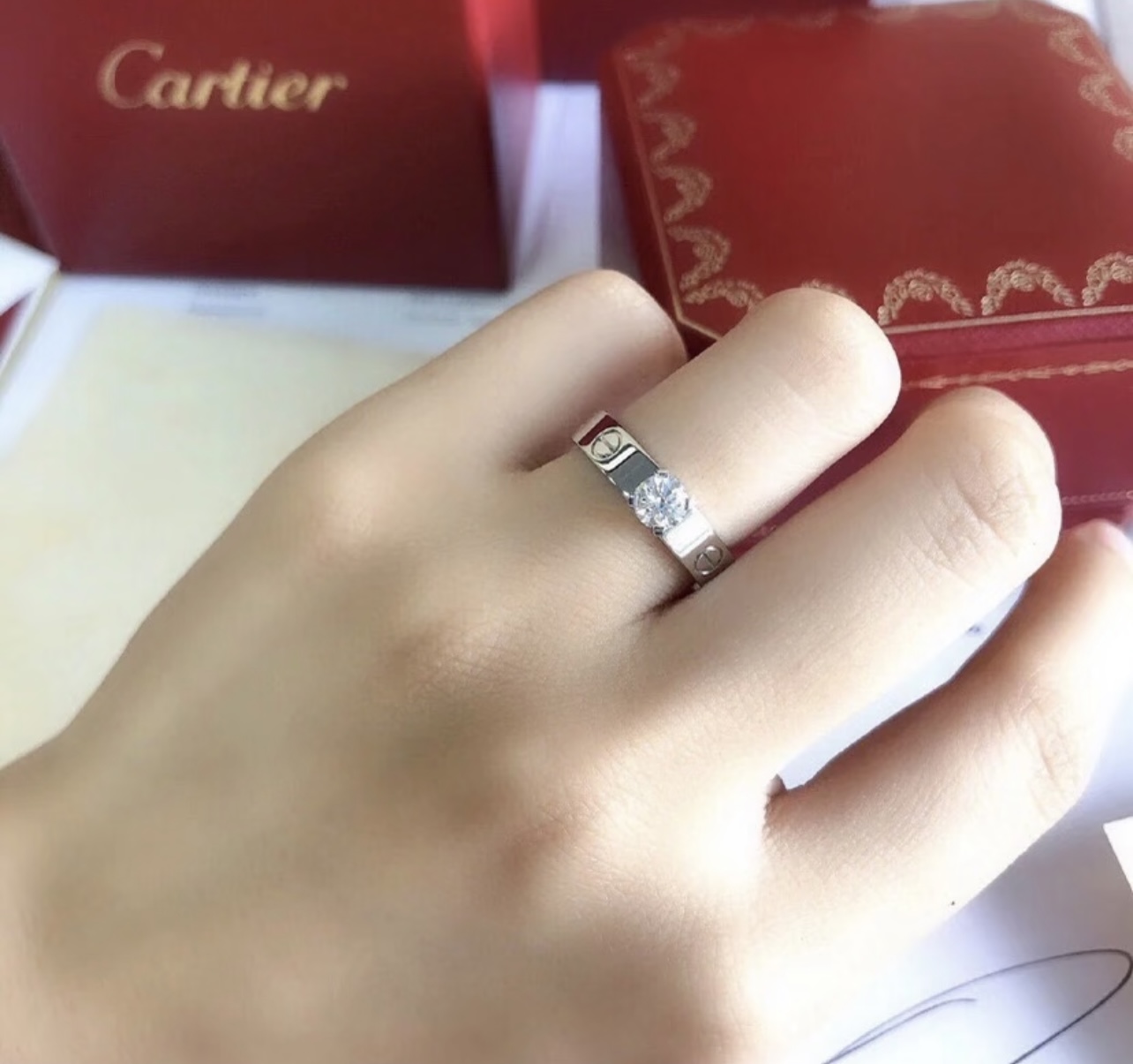 大小尺寸:6号、7号、8号【Cartie*最新款🆕🆕银色单钻戒指】一致官网黄铜材质,非常的上镜‼️设计很 大小尺寸:6号、7号、8号【Cartie*最新款🆕🆕银色单钻戒指】一致官网黄铜材质,非常的上镜‼️设计很
