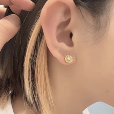 TE070银色TE071金色TE072玫瑰金【Tiffany*帝芙尼最新款🆕🆕三色镶钻字母耳钉】一致官网 TE070银色TE071金色TE072玫瑰金【Tiffany*帝芙尼最新款🆕🆕三色镶钻字母耳钉】一致官网