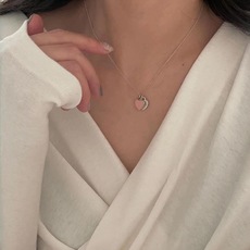 【Tiffany*帝芙尼最新款🆕🆕银色双爱心红爱心项链】一致官网黄铜材质,非常的上镜‼️设计很特别值得入 【Tiffany*帝芙尼最新款🆕🆕银色双爱心红爱心项链】一致官网黄铜材质,非常的上镜‼️设计很特别值得入
